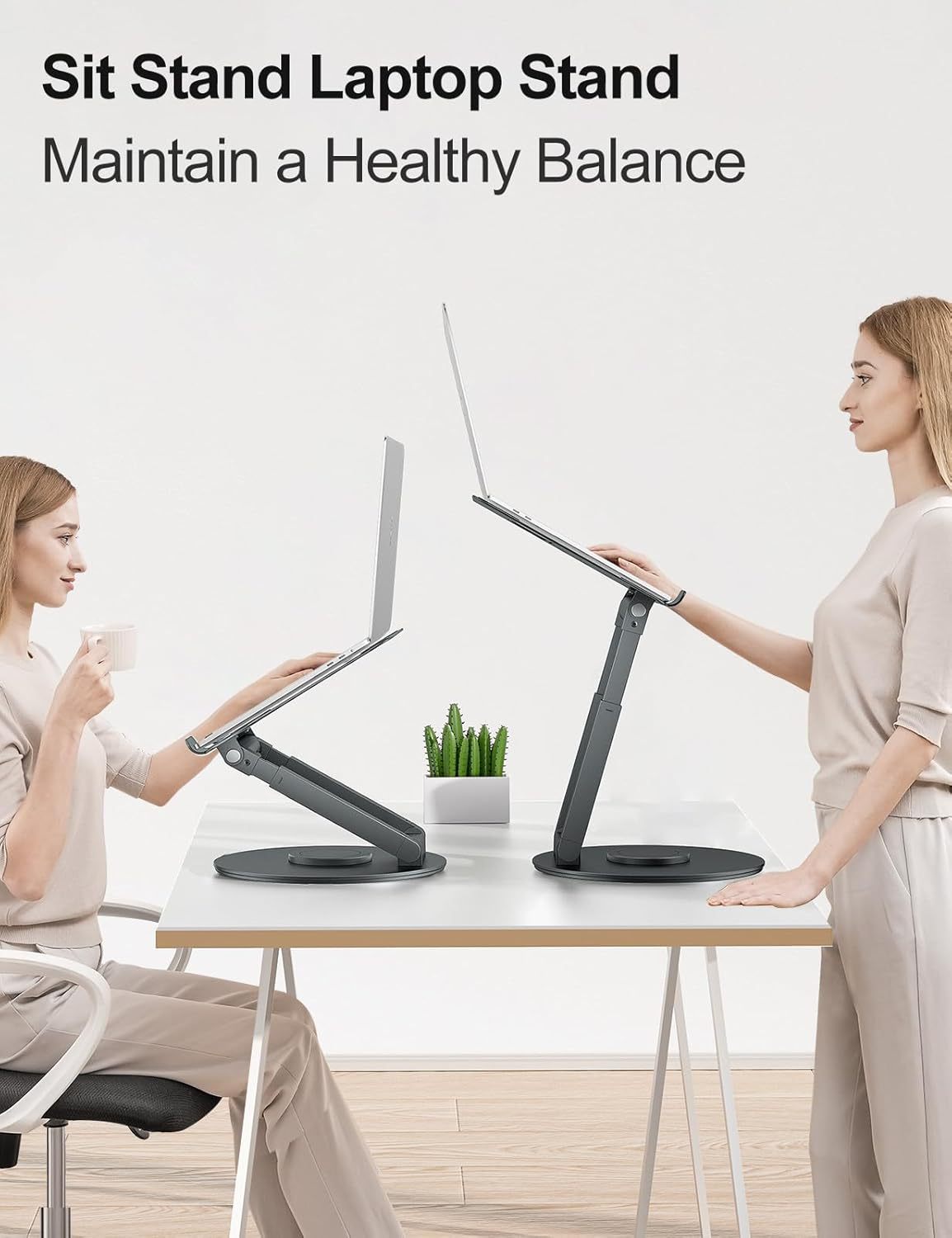 Adjustable Rotating Ergonomic Computer Stand