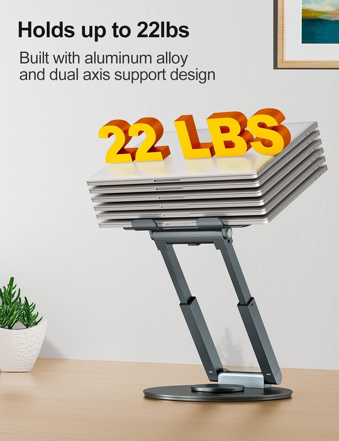Adjustable Rotating Ergonomic Computer Stand