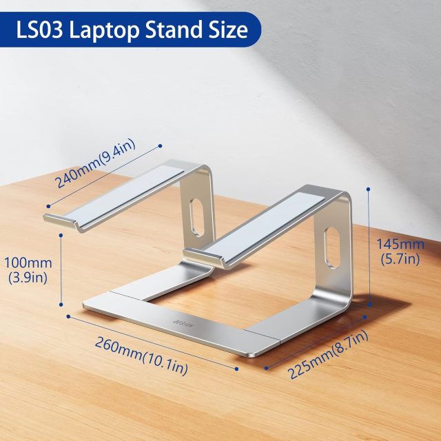 Ergonomic Aluminum Detachable Computer Stand
