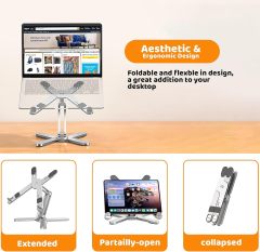 Zandropshipping Rotating Adjustable Laptop Stand for Desk - Dropshipping Ready Office Product