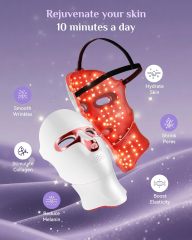 Cordless LED Face Mask Light Therapy Device - Rechargeable Dropshipping Item