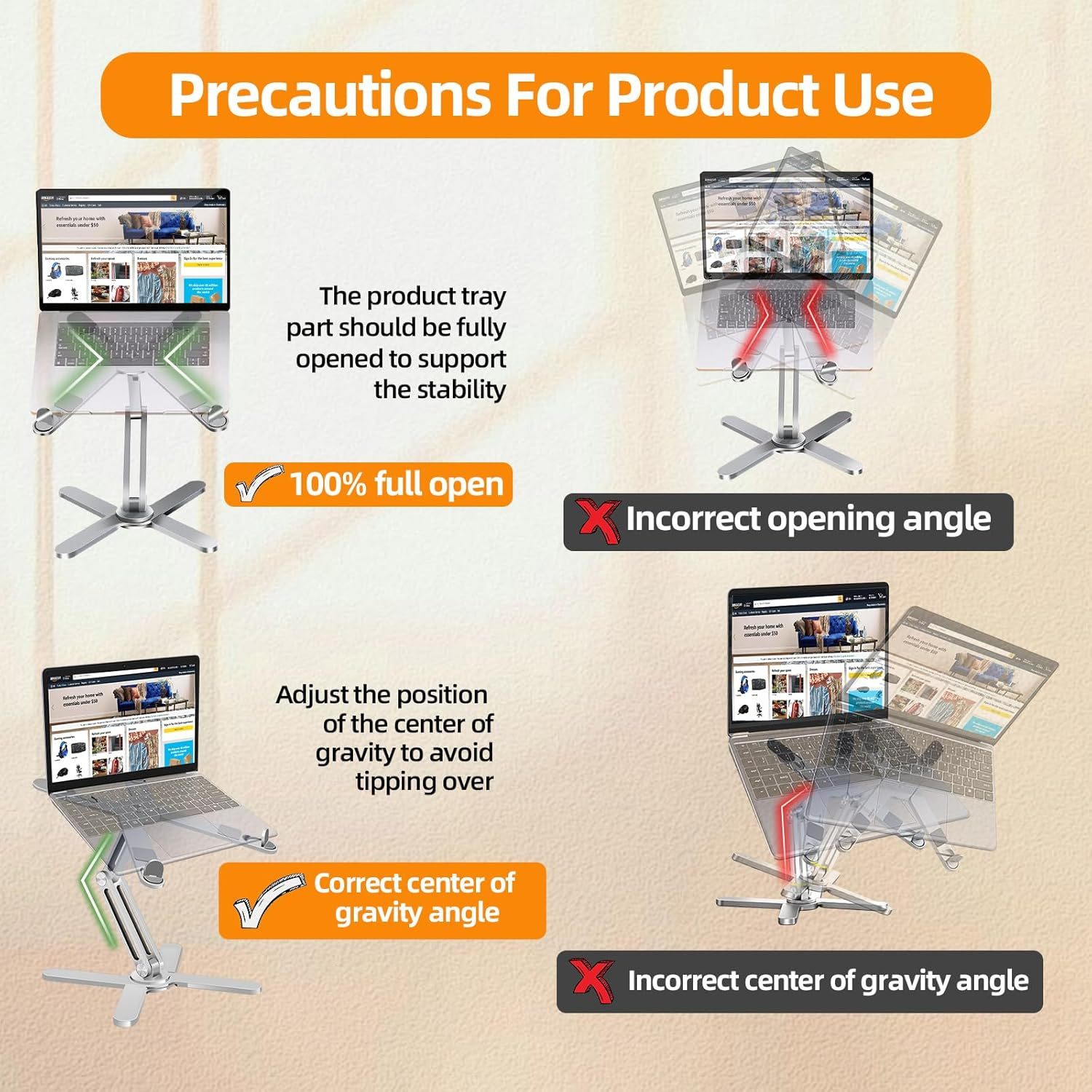 Zandropshipping Rotating Adjustable Laptop Stand for Desk - Dropshipping Ready Office Product