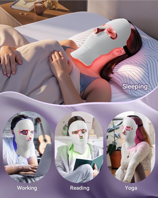 Cordless LED Face Mask Light Therapy Device - Rechargeable Dropshipping Item