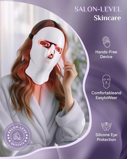 Cordless LED Face Mask Light Therapy Device - Rechargeable Dropshipping Item