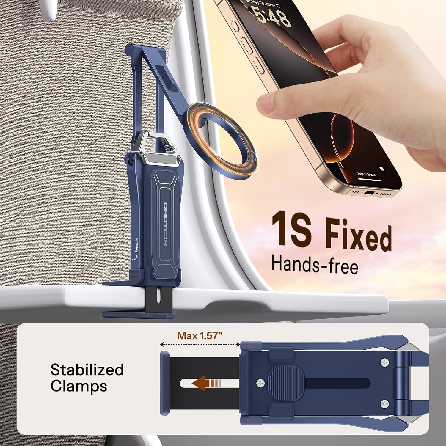 360 Rotating Foldable Phone Tripod Stand