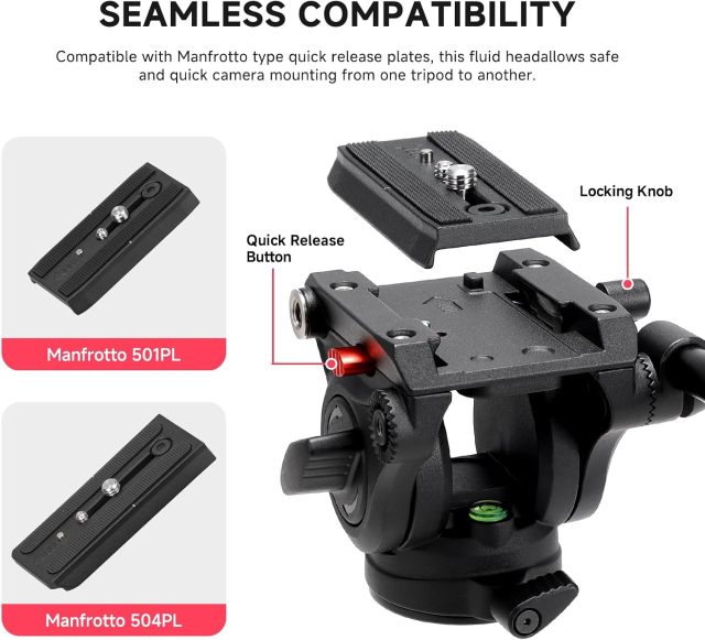 Video Tripod Fluid Head
