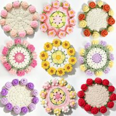 Crochet Flower Coasters