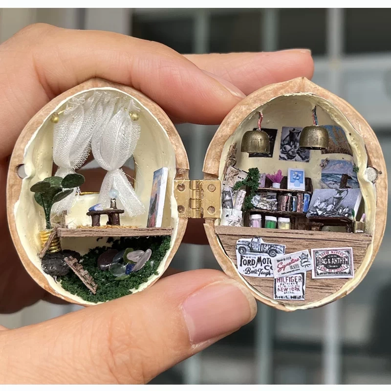Miniature Studio Walnut Ornament