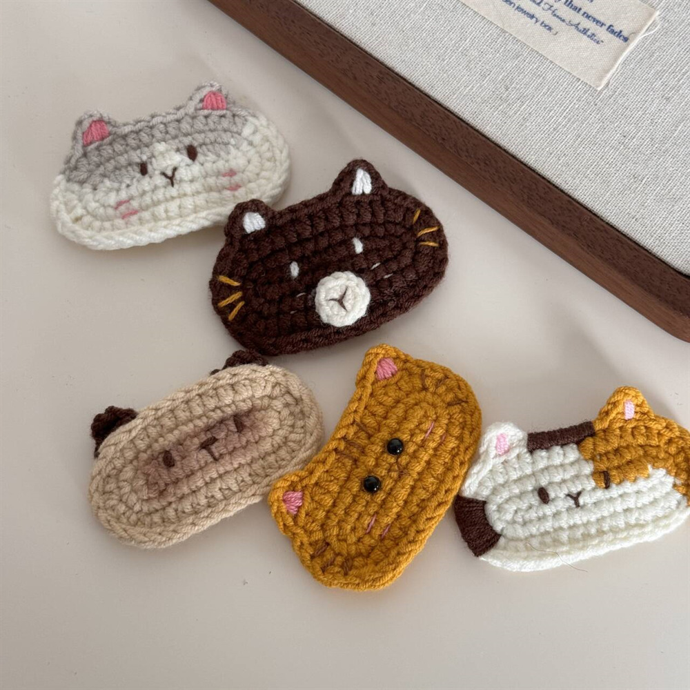 Crochet Cat Hair Clips