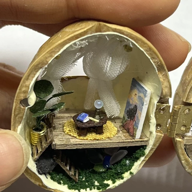 Miniature Studio Walnut Ornament