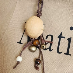 Walnut Shell Library Miniature Keychain