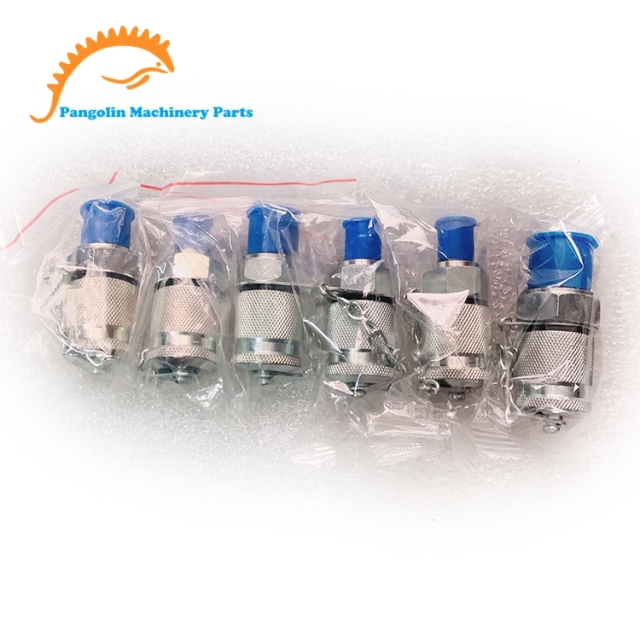 Excavator Hydraulic Inspection Pressure Gauge Fitting Tee Set,Pangolin Parts