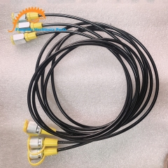 Excavator Hydraulic Inspection Pressure Gauge Fitting Tee Set,Pangolin Parts