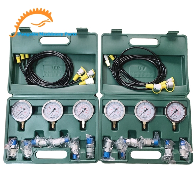 Excavator Hydraulic Inspection Pressure Gauge Fitting Tee Set,Pangolin Parts