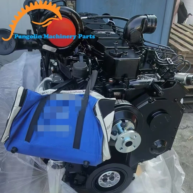 Excavator Parts 4-Stroke 6-Cylinder Machinery Engine 133kw 2000rpm 6BTAA 5.9 Diesel Engine Assembly for Cummins,Pangolin Parts