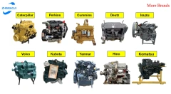 CSJHPSS Excavator Parts Used Original Diesel Engine 6D125E Heavy Industrial Machinery Assembly With Best Price  for Komatsu,Pangolin Parts