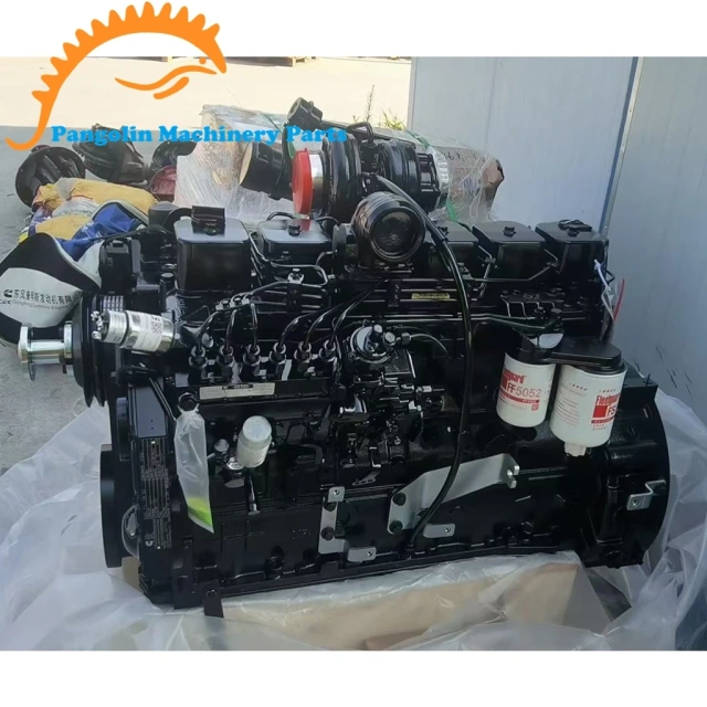 Excavator Parts 4-Stroke 6-Cylinder Machinery Engine 133kw 2000rpm 6BTAA 5.9 Diesel Engine Assembly for Cummins,Pangolin Parts
