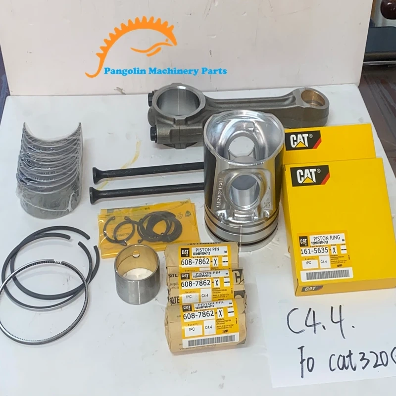 Construction Diesel Engine Parts C4.4 Diesel Piston Assembly Engine Parts for Caterpillar 320gc Piston Ring,Pangolin Parts
