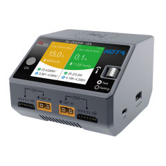 HOTA D6 DC 325Wx2 15Ax2 Dual Channel Smart Battery Charger Discharger with Wireless Phone Charging