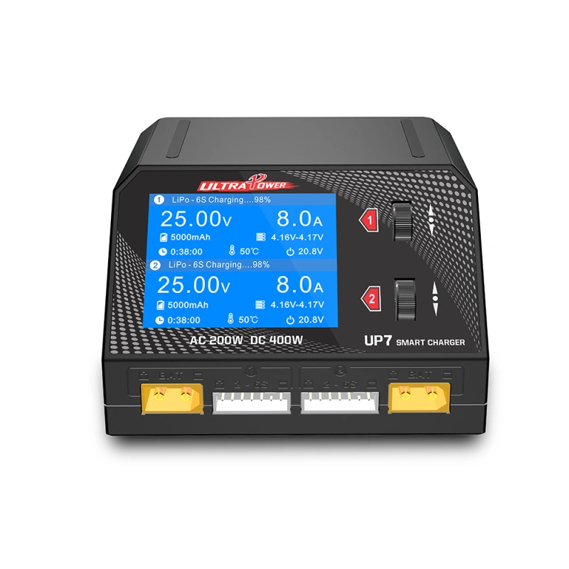 UltraPower UP7 400W 10A AC/DC Dual Channel Smart Charger,UltraPower