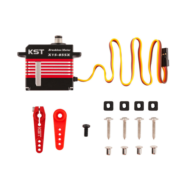 KST X15-855X v8.0 Digital Metal Gear Brushless Helicopter Tail Servo 24.47KG 760us/560Hz 0.05 Sec