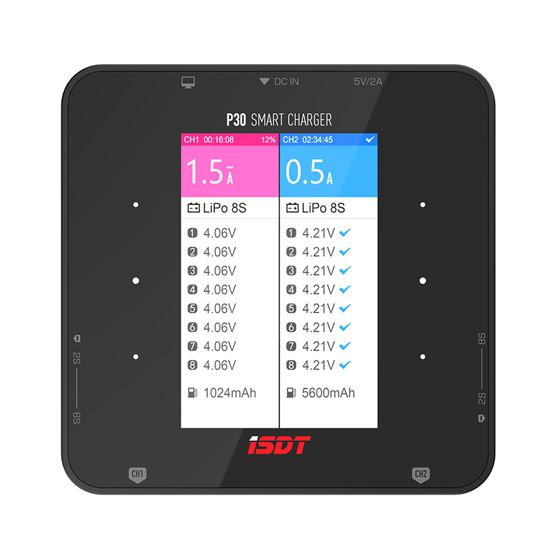 ISDT P30 1000WX2 30AX2 Dual Port 8S Battery Charger