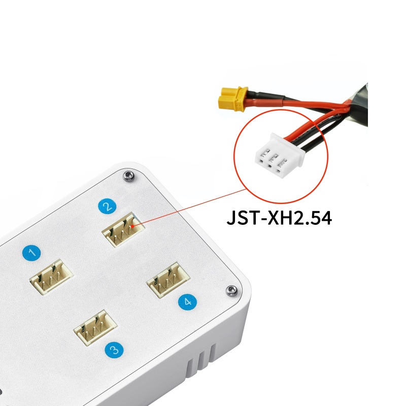 VIFLY - ToothStor - 4 Port 2S Balance Charger with Storage Mode BT3.0 & JST-XH