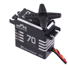 JX Servo C70 72KG Full metal Coreless 12v high quality servo for RC Hobby UAV Robotics and Industrial Applications.