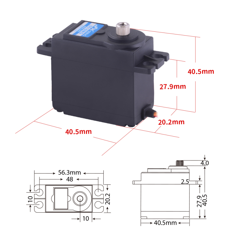 JX Servo PS-5515MG 55.6g High Precision Metal Gear Analog Standard Servo