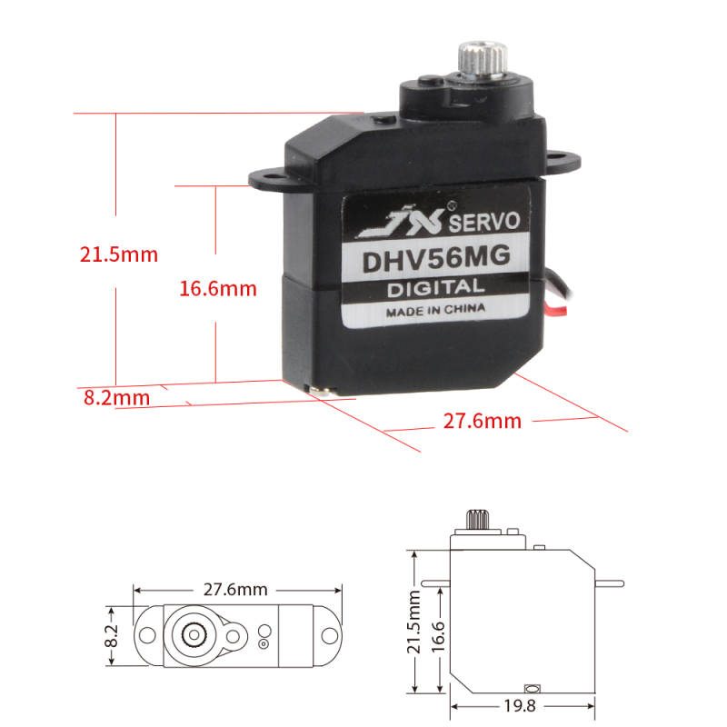 JX Servo PDI-DHV56MG 5.6g Metal Gear Digital Coreless Servo