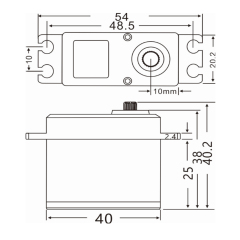 JX Servo DC5821LV 20KG Full waterproof digital high quality servo