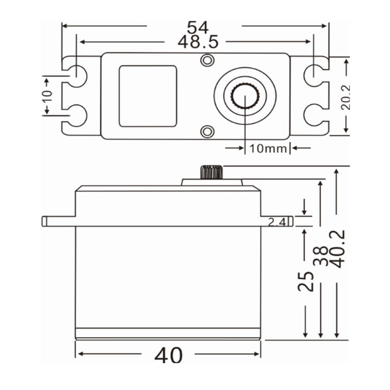 JX Servo DC5821LV 20KG Full waterproof digital high quality servo