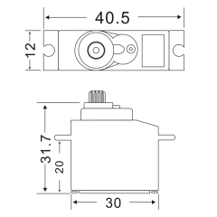 JX Servo PS-1171MG 17g Metal Gear Analog Servo