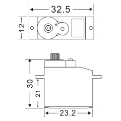 JX Servo PDI-933MG 12g Metal Gear Digital Core Servo