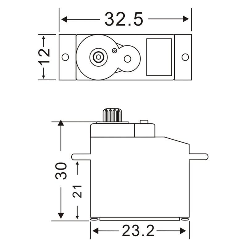 JX Servo PDI-933MG 12g Metal Gear Digital Core Servo