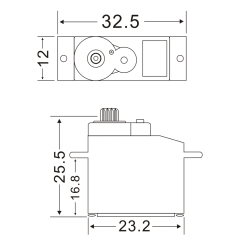 JX Servo PS-1109HB 9g Plastic Gear Analog Servo