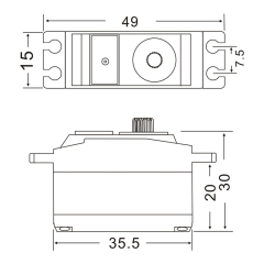 JX Servo PDI-2504MG 25g Metal Gear digital coreless servo