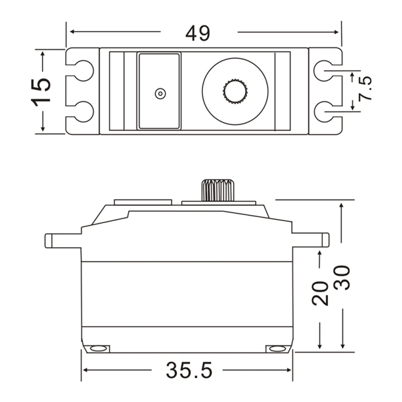 JX Servo PDI-2504MG 25g Metal Gear digital coreless servo