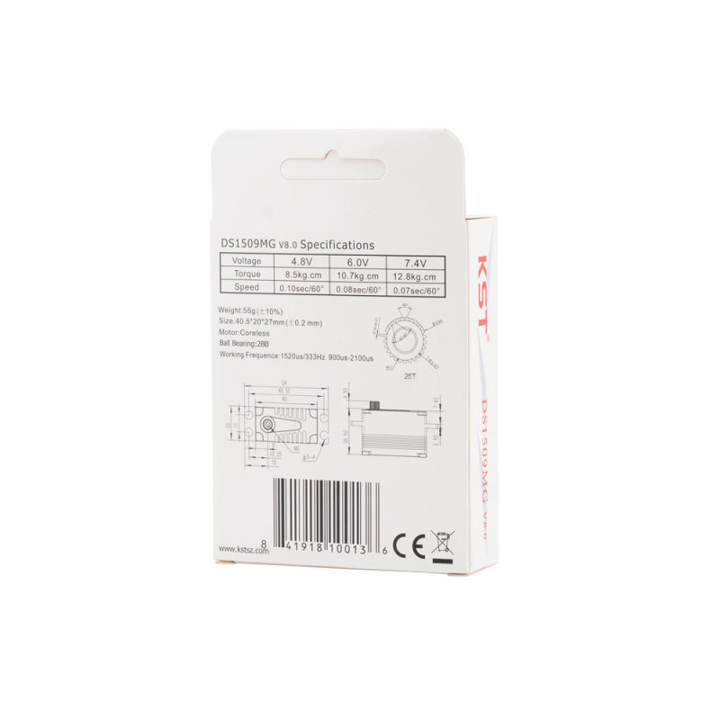 KST DS1509MG 12.8KG Metal Gear Coreless Digital Servo