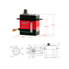 KST MS325 7.4V 4.6kg 0.08sec servo Micro servo for high-speed applications Servo