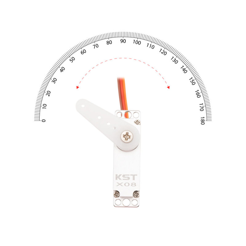 KST X08 Plus 9g Servo high voltage metal cased servo 5.3Kg 0.09s 8mm glider servo