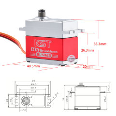 KST BLS825 35kg 0.11sec Brushless HV Metal case servo