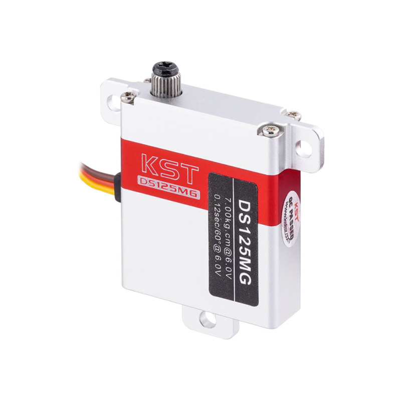 KST DS125MG 10mm high torque Metal Gear 7kg Digital Wing Servo for RC Glider Servo Motor