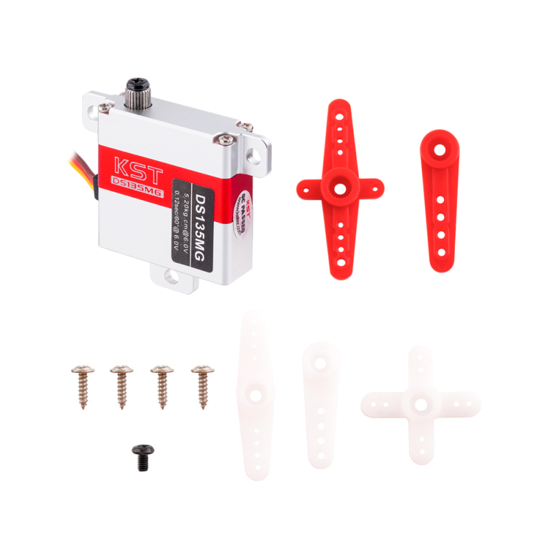 KST DS135MG Digital Metal Gear 5.2kg 0.12sec Wing Servo Motor
