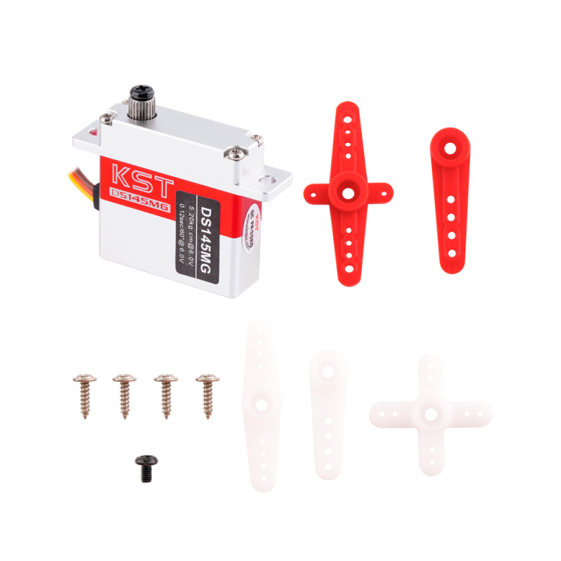 KST DS145MG Digital Metal Gear 5.2kg 0.12sec Wing Servo Motor