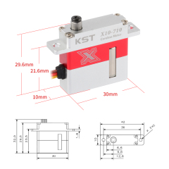 KST X10-710 7.5kg 0.10sec HV Slim Servo