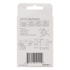 KST X10-710 7.5kg 0.10sec HV Slim Servo