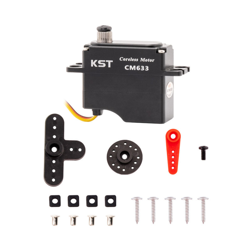 KST CM633 Mini Digital 15.0Kgf.cm 0.08sec Coreless DC Motor Metal Gear Servo for Small Scale RC Cars & RC Aerobatics Planes