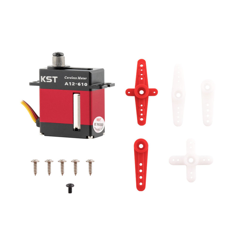 KST A12-610 V8.0 HV Mini Servo 9kg 0.10sec/60degree with Soft Start for Glider Wing