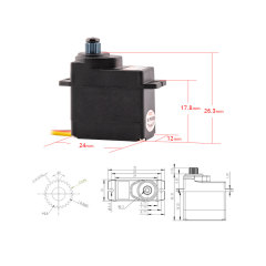 KST DS113MG V6.0 Digital Metal Gear Micro Servo 3.5kg 0.09sec for Small Size Electric RC Plane and Glider